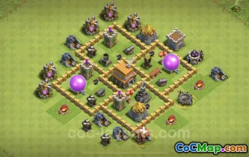 Nejlepší základní kopie TH5 – maximální úrovně propojení a ochrany proti všemu #18210