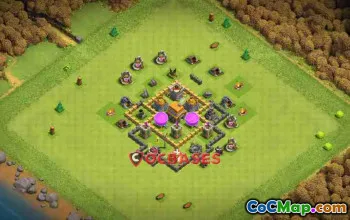 Best TH5 Hybrid Base: Anti 2 Stars | Clash of Clans #23649