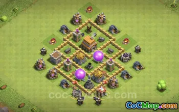 Nejlepší hybridní základna TH5 - Anti Loot s Copy Link #18250