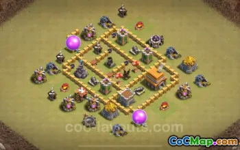 Căn cứ chiến tranh TH5 tốt nhất 2024: Liên kết & thiết kế phòng không #18193