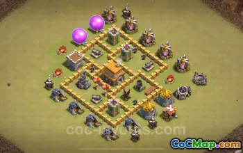 Best TH5 War Base 2024 - Anti Everything with Link #18136