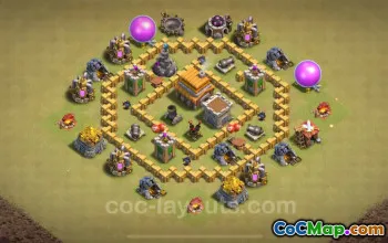 Best TH5 War Base 2024 - Anti Everything with Link #18191