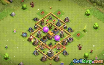 Best TH5 War Base Layout myei5 #57385