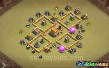 Best TH5 War Base Links 2024 - Top CWL Base Designs #18273