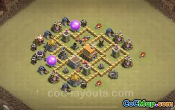 Best TH5 War Base: Max Level, Anti-Everything with Link #18271