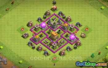 Best TH6 Anti 2 Star Base Link 2024 - Hybrid Design #18312