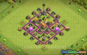 Best TH6 Anti 3 Stars Base 2024 - Hybrid Link & Copy #18322