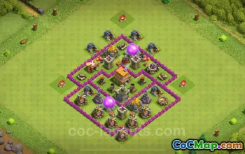 Bästa TH6 Anti 3 Stars Base - Hybrid Layout 2024 #18321