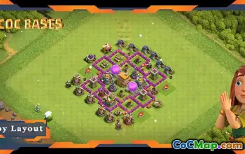 Best TH6 Farming Base: Anti 3 Stars Layout & Link #19963