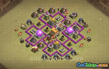 Best TH6 War Base - Anti 2 Stars | Copy Link Here! #18385