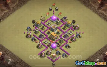 Căn cứ chiến tranh TH6 tốt nhất - Anti Air & Copy Link cho CWL #18362