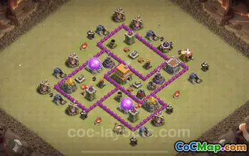 Best TH6 War Base: Anti-Everything & Hybrid Base Link #18453