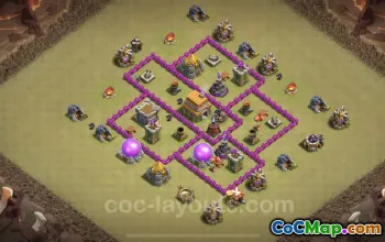 Best TH6 War Base - Anti Everything with Copy Link #23707