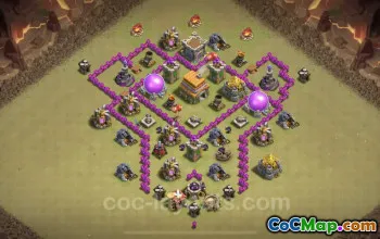 Cea mai bună bază de război TH6: Anti-Everything cu Link și Copy #18400