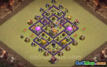 Best TH7 Anti 2 Stars War Base 2024 - Link Inside! #18496