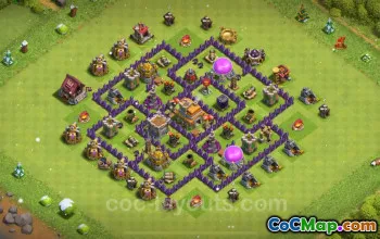 Best TH7 Anti 3 Stars Hybrid Base 2024 - Town Hall 7 Copy #18528