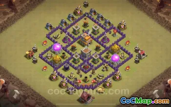 Best TH7 Anti 3 Stars War Base 2024 - With Link & Tips #18805