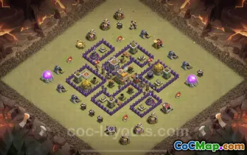 Best TH7 CWL Base: Max Level, Anti-Air Defense Copy #24256