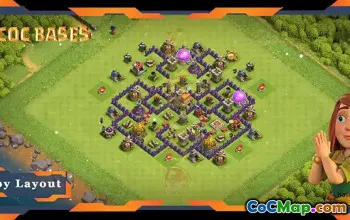 Best TH7 Defense Base Layout - Anti Trophy & Anti Everything #19572