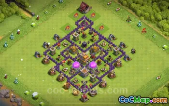 Best TH7 Farming Base 2024: Anti 2 Stars & Link Included #18508