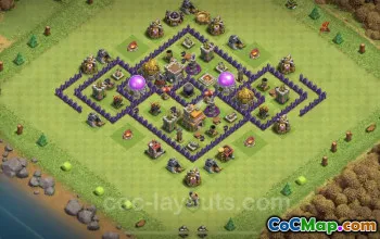 Best TH7 Farming Base Layouts with Links - Clash of Clans #23968