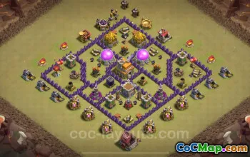 Pangkalan Perang TH7 Terbaik 2024: Hibrida Anti-Semuanya dengan Tautan #18750