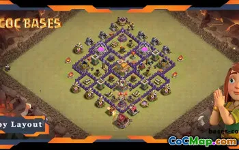 Best TH7 War Base Anti 2 Star Layout #57691