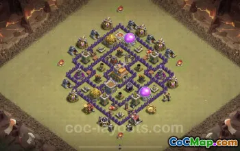 Best TH7 War Base Copy: Anti 3 Stars & Anti Everything #24230