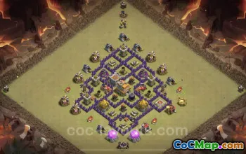 Pangkalan Perang TH7 Terbaik: Level Maks, Anti-Semuanya dengan Tautan #18763