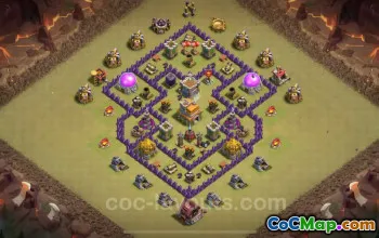 सर्वश्रेष्ठ TH7 युद्ध बेस 2024: अधिकतम स्तर और हाइब्रिड लिंक #18745