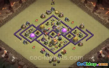 Best TH7 War Bases with Anti Air & Dragon Defense - Copy #23971
