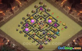 Best TH8 Anti-2 Star War Base Link - Hybrid Defense 2025 #25677