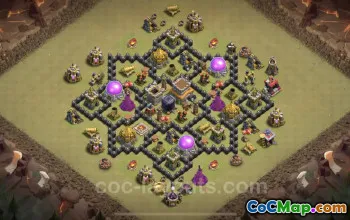 Best TH8 Anti 2 Stars War Base with Link - 2023 Hybrid #19209