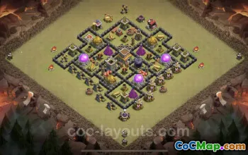 Best TH8 Anti 3 Star War Base & Link - Clash of Clans 2023 #19062