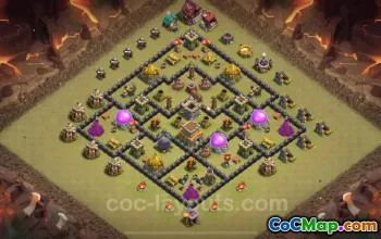 Best TH8 Anti 3 Stars War Base 2024 with Link #18882