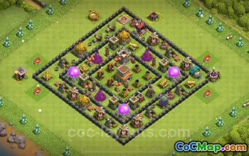 Best TH8 Base 2024: Anti 3 Stars & P.E.K.K.A Defense Guide #19017