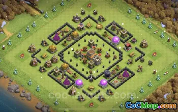 Best TH8 Base - Anti 2 Stars & Loot | Clash of Clans #24394