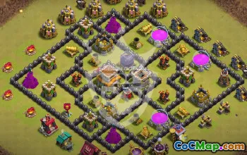 Best TH8 Clash of Clans Base Layouts #52806