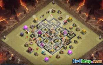 Best TH8 Clash of Clans Base Layouts with Link #54217