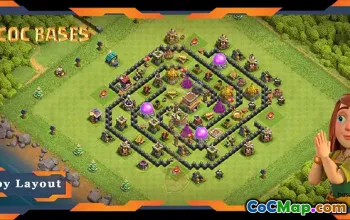 Best TH8 Defense Base: Anti-Everything Hybrid Layout #19516