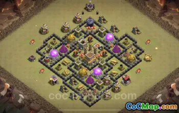 Best TH8 War Base 2023: Anti 3 Stars with Link #19169