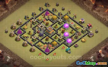 Bästa TH8 War Base 2024: Anti-Air & Hybrid Designs #17663