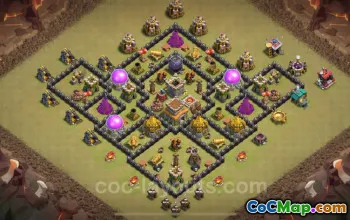 Bästa TH8-krigsbasen 2024: antiluft- och hybridlayouter #17666