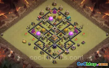 Best TH8 War Base 2024: Anti-Everything Design & Link #19027