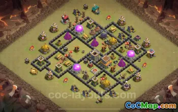 Best TH8 War Base 2024 - Hybrid & CWL Layouts with Links #19144