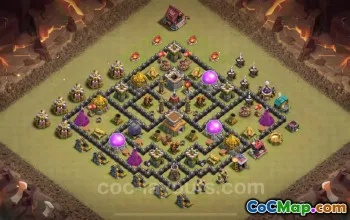 Best TH8 War Base 2025: Anti 2 Stars, Link Included! #26650