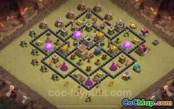 Best TH8 War Base 2025: Anti Air, Hybrid Layout & Link #26648