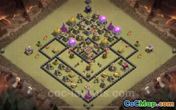 Best TH8 War Base Designs - Anti Everything with Links #24598