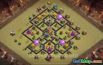 Best TH8 War Base Link 2024 - Top Clash of Clans Strategies #19232
