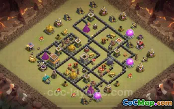 Best TH8 War Base Link - Top Town Hall 8 CWL Defense #24422